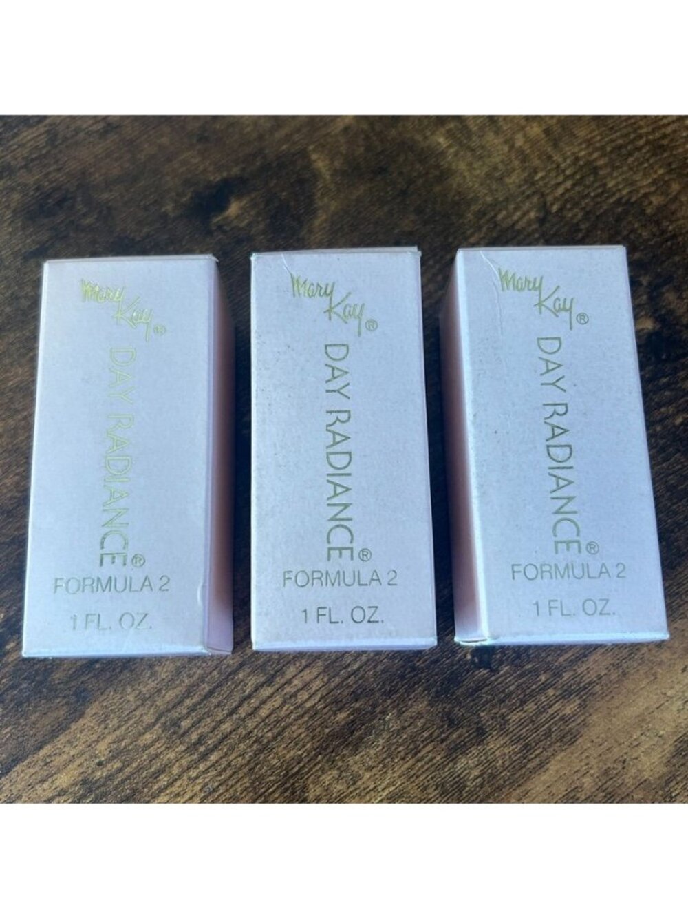 Vintage Mary Kay Day Radiance Formula 2 Yellow - 1 fl oz Set of 3 -NEW Old Stock